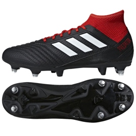 Botas de fútbol adidas Predator 18.3 Sg M BB7749 rojo negro