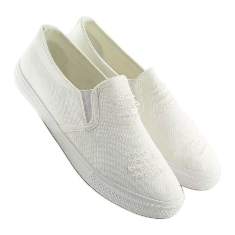 Zapatillas slip-on blanco BL126P Blanco Zapatillas slip-on blanco BL126P Blanco