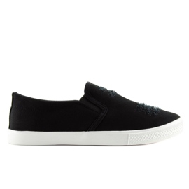 Zapatillas slip-on negro BL126P Negro Zapatillas slip-on negro BL126P Negro