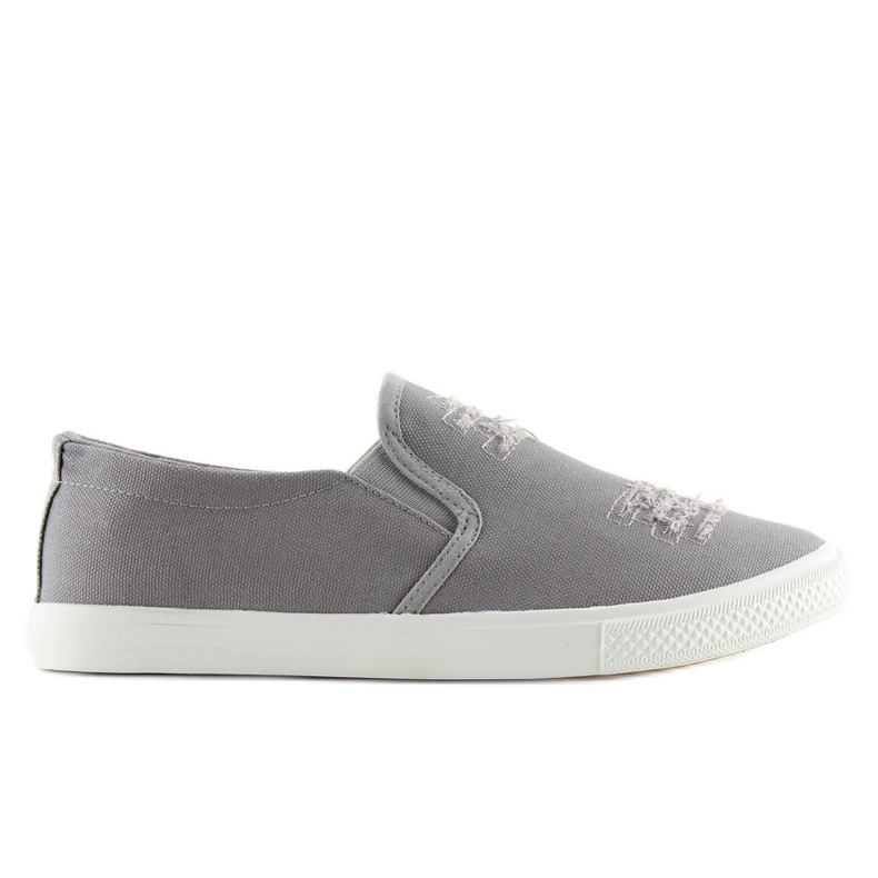 Zapatillas slip-on grises BL126P Gris Zapatillas slip-on grises BL126P Gris