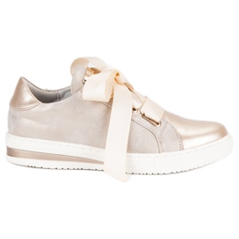 Filippo Zapatos dorados atados