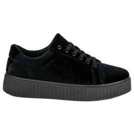 McKey Zapatillas Velour Creepers negro
