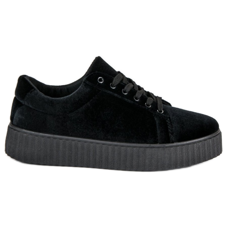 McKey Zapatillas Velour Creepers negro