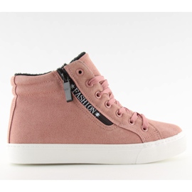 Zapatillas rosa cálidas al tobillo W-3072 rosado Zapatillas rosa cálidas al tobillo W-3072 rosado