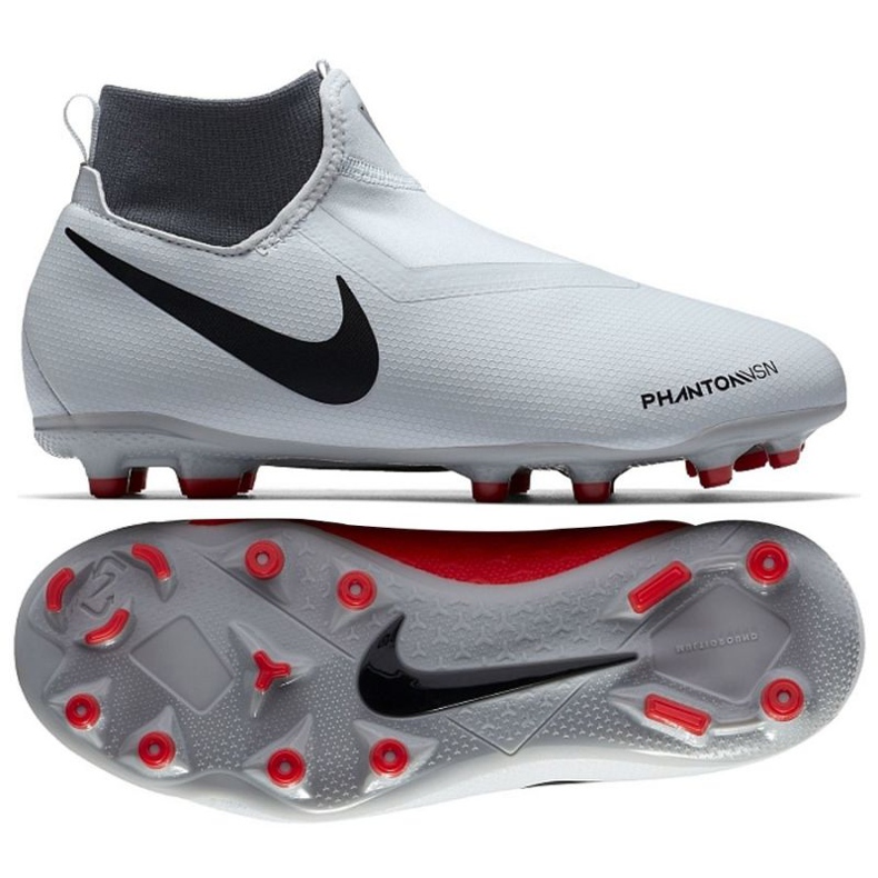 Zapatillas de fútbol Nike Phantom VSN Academy DF FG Jr AO3287-060 blanco