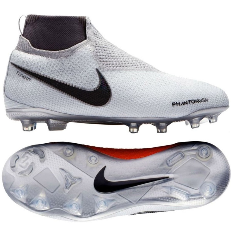 Botas de fútbol Nike Phantom Vsn Elite Df Fg Jr AO3289-060 blanco blanco Botas de fútbol Nike Phantom Vsn Elite Df Fg Jr AO3289-060 blanco blanco