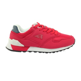 American Club Calzado deportivo americano ADI para niños 1757 blanco rojo azul marino