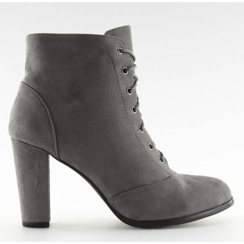 Botas de tacón estable gris JA161 gris Botas de tacón estable gris JA161 gris