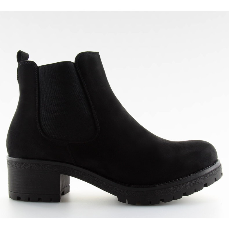 Botas Jodhpur con tacones negros B05.