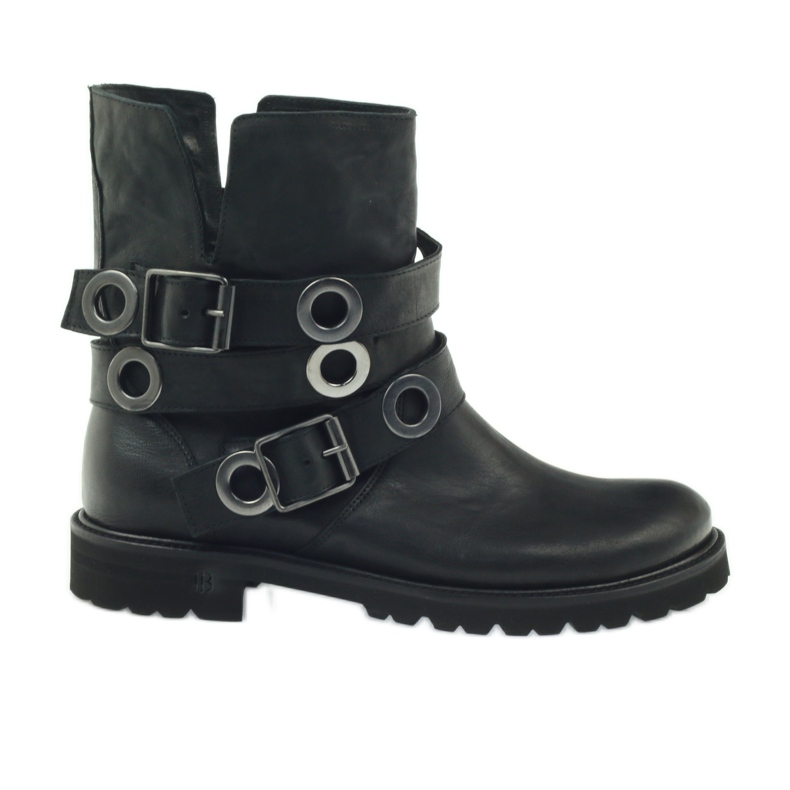 Botas de rayas decoradas con círculos Badura negro Botas de rayas decoradas con círculos Badura negro