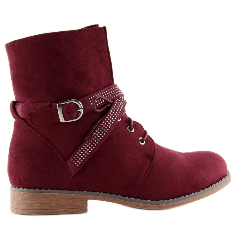 Botas de mujer granate W305 Wine rojo