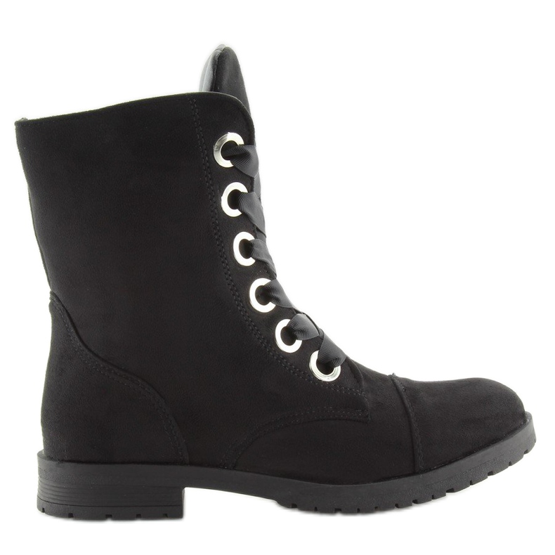 Black AB-8 Black botas de trabajo negras negro