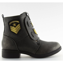 Botas de trabajo con parches grises H-4 gris.