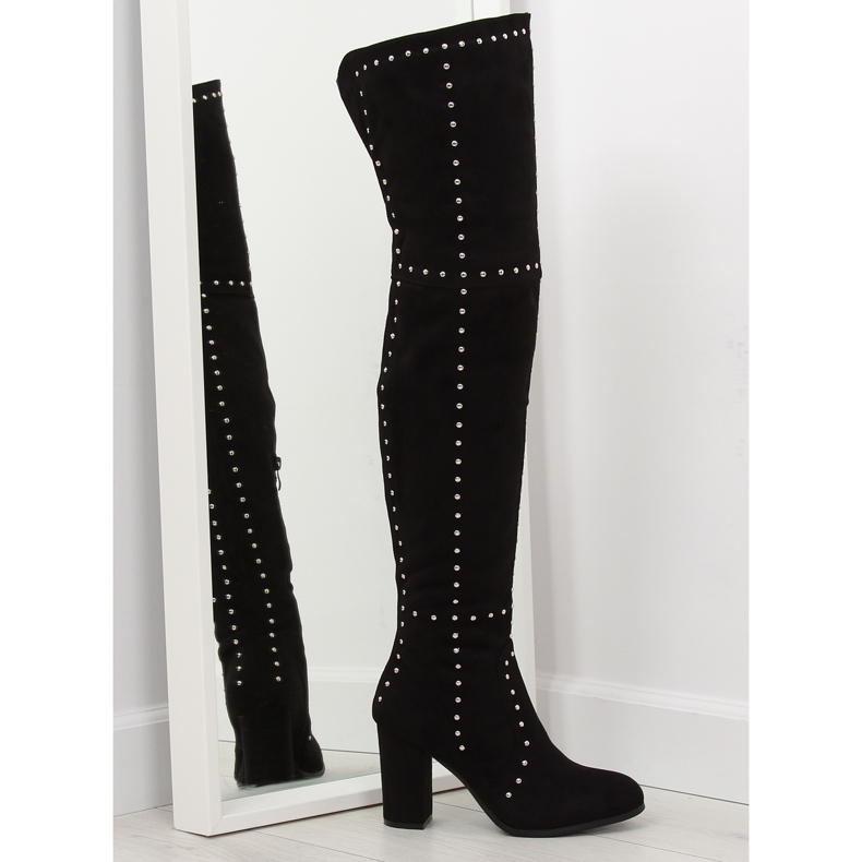 Muslo tacones altos negro NC221 negro