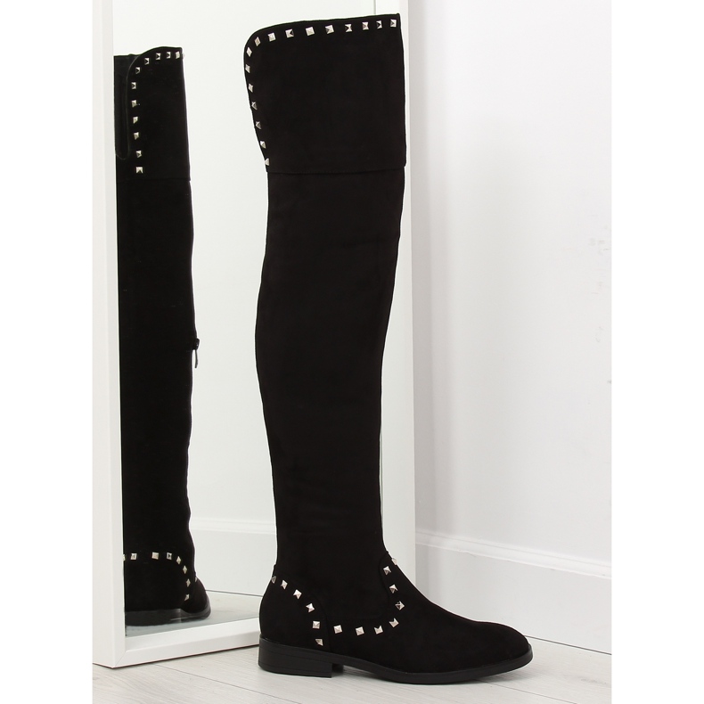 Botas negras hasta el muslo T161 negro Botas negras hasta el muslo T161 negro