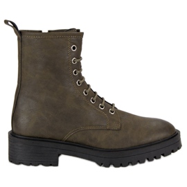 Corina Botas de trabajador con estilo verde