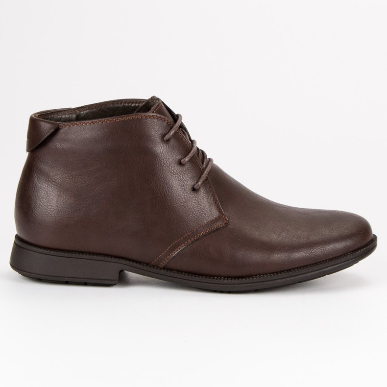 Botas bajas atadas marrón