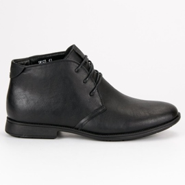 Botas bajas atadas negro