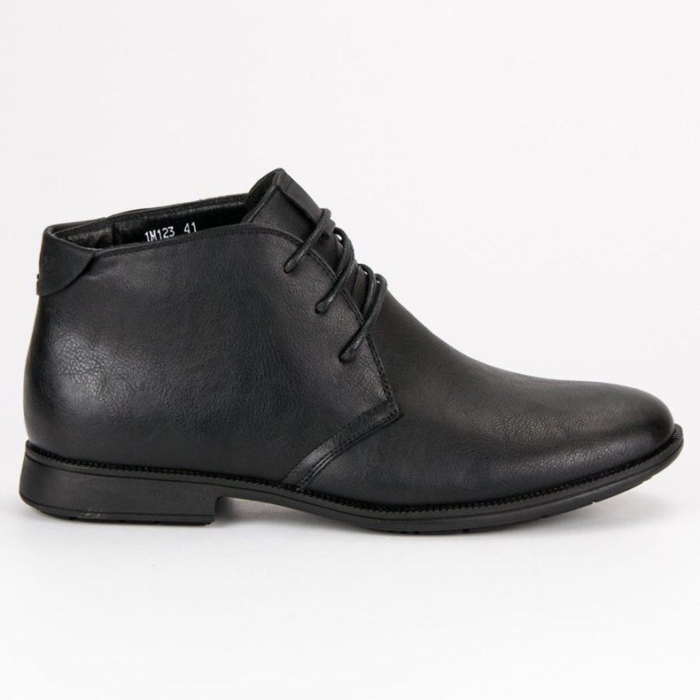 Botas bajas atadas negro