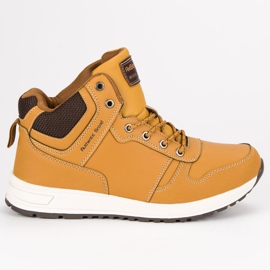 Ax Boxing Botas de camello de los hombres marrón amarillo