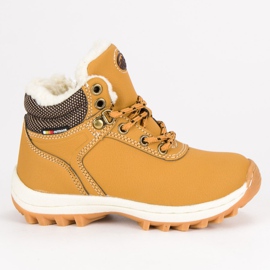 Ax Boxing Calzado de invierno con cremallera. amarillo