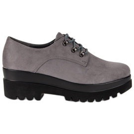 Zapatos de ante gris