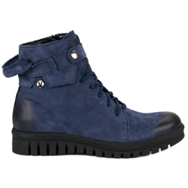 Botas workery vinceza azul marino