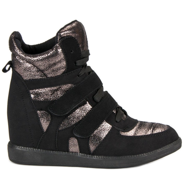 Zapatillas brillantes negro