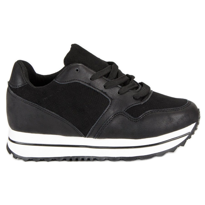 Marquiz Zapatillas de moda en la plataforma. negro