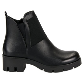 Botines de tacón vinceza negros