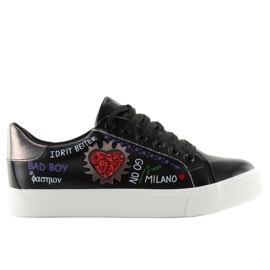 Negro M897 Zapatillas de mujer negras