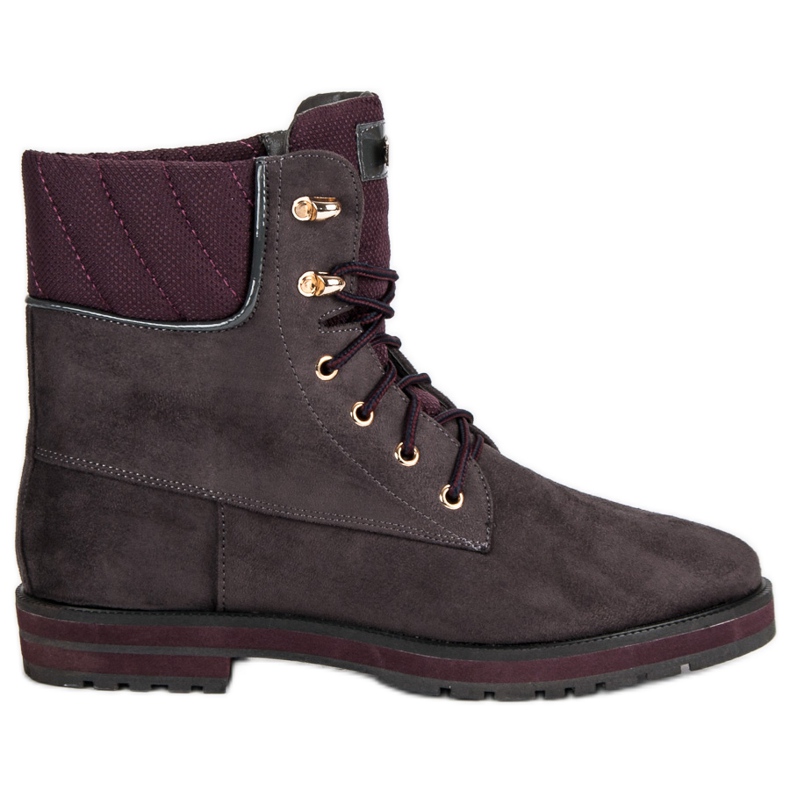 Lucky Shoes Trabajadores de gamuza gris