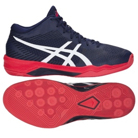 Zapatillas de voleibol Asics Volley Elite Ff Mt M B700N-400 azul marino azul marino