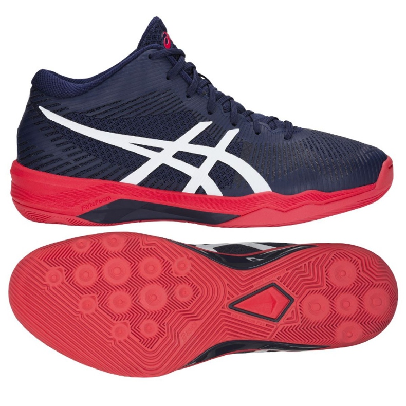 Zapatillas de voleibol Asics Volley Elite Ff Mt M B700N-400 azul marino azul marino