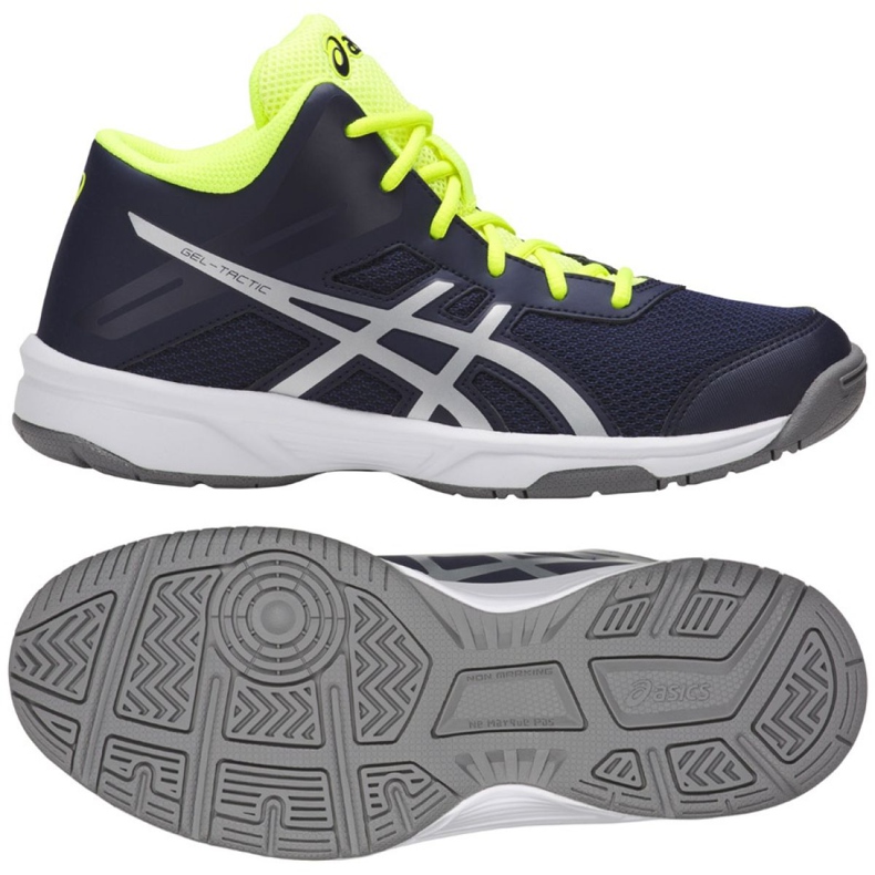Zapatillas de voleibol Asics Gel Tactic Mt Gs Jr C732Y-400-400 multicolor azul marino Zapatillas de voleibol Asics Gel Tactic Mt Gs Jr C732Y-400-400 multicolor azul marino