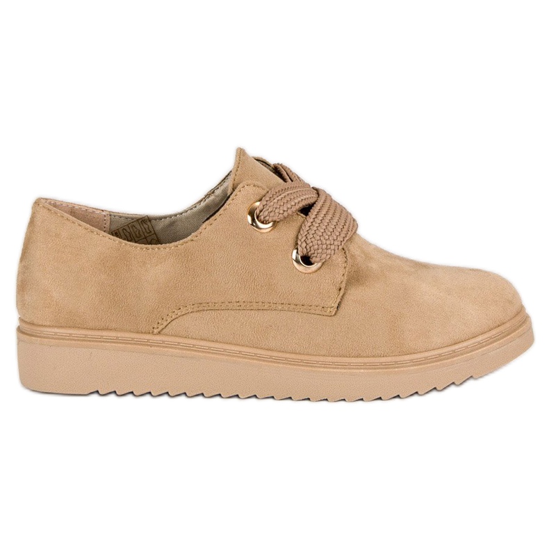 Zapatillas de ante con cordones marrón Zapatillas de ante con cordones marrón