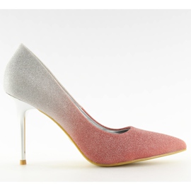 Opalescente rosa y gris ombre