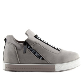 Gris Zapatillas en la cuña gris NB168 Gris