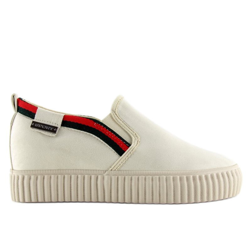 Zapatillas slip-on beige 107-40 Beige