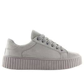 Gris AX03 Zapatillas grises de suela alta