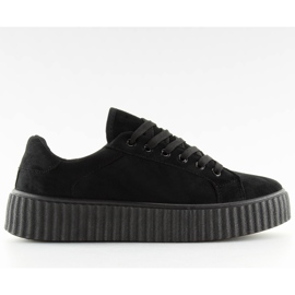 Black AX03 Zapatillas negras con suela alta negro