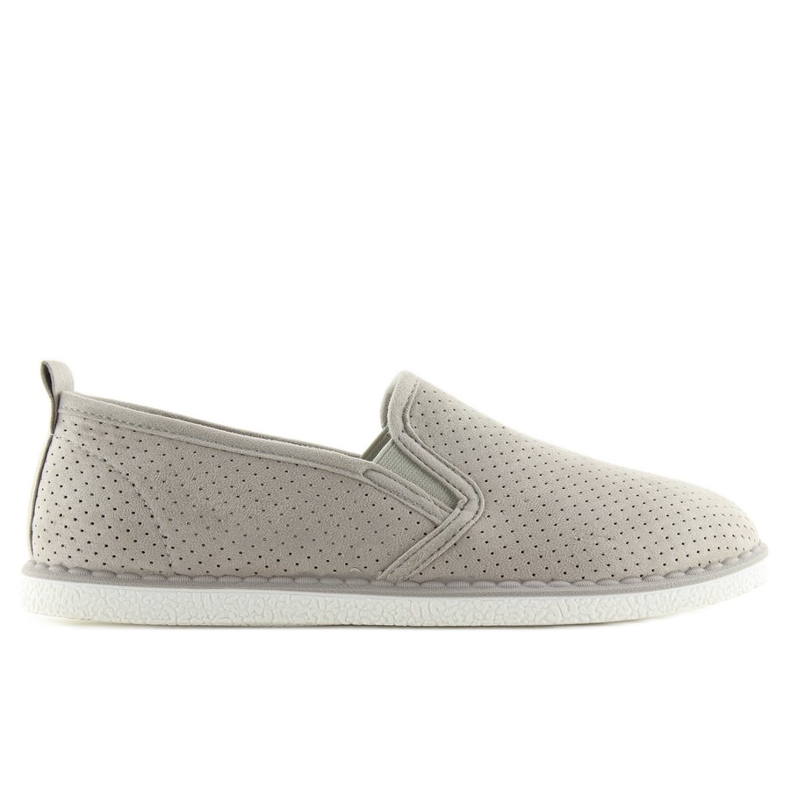 Zapatillas slip-on grises LA08P Gris Zapatillas slip-on grises LA08P Gris