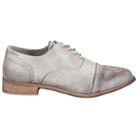 Super Me Zapatos con cordones de moda gris
