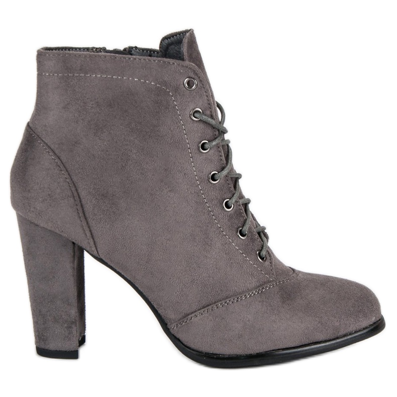 Juliet Botas atadas en el poste gris Juliet Botas atadas en el poste gris