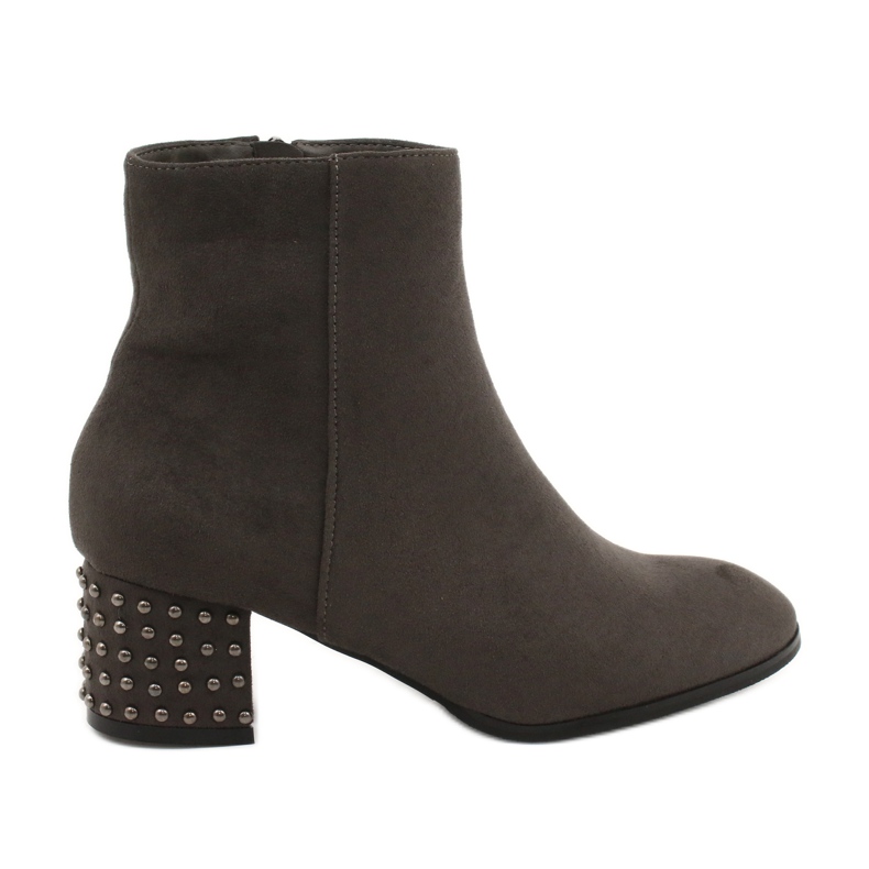 Botas de mujer Filippo con un tacón decorativo 540 gris Botas de mujer Filippo con un tacón decorativo 540 gris