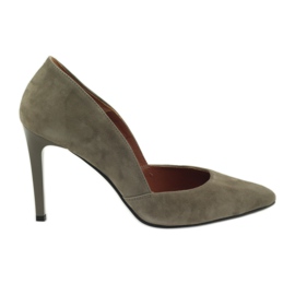 Zapatos de salón con tacón alto Neścior 092 marrón
