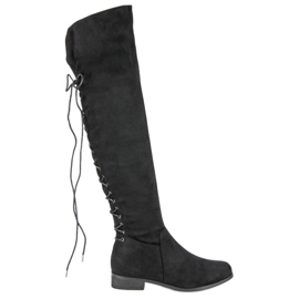 Botas mosquetero negras negro