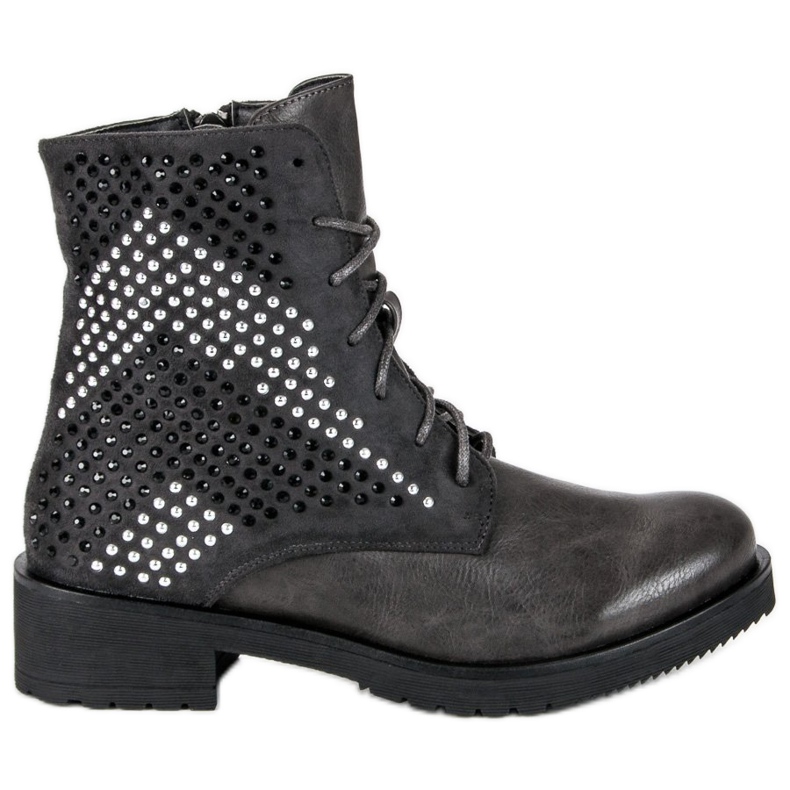 Botas de rock workery gris
