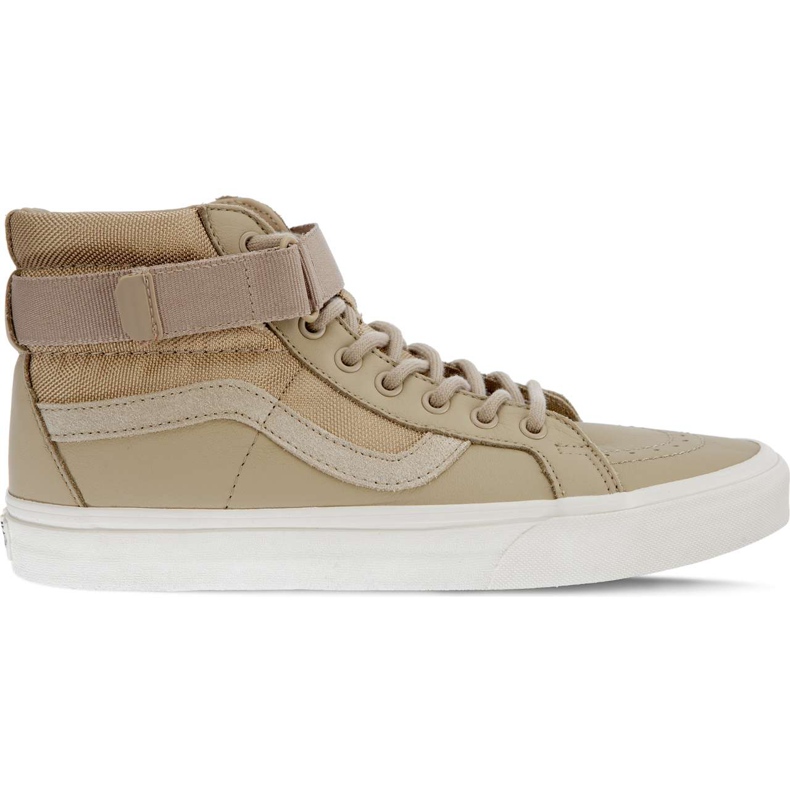 Vans Sk8 Hi Reissue Strap UB5 gamuza balística de cuero de gamuza marrón