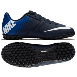 Zapatillas de fútbol Nike BombaX Tf Jr 826488-414 negro negro